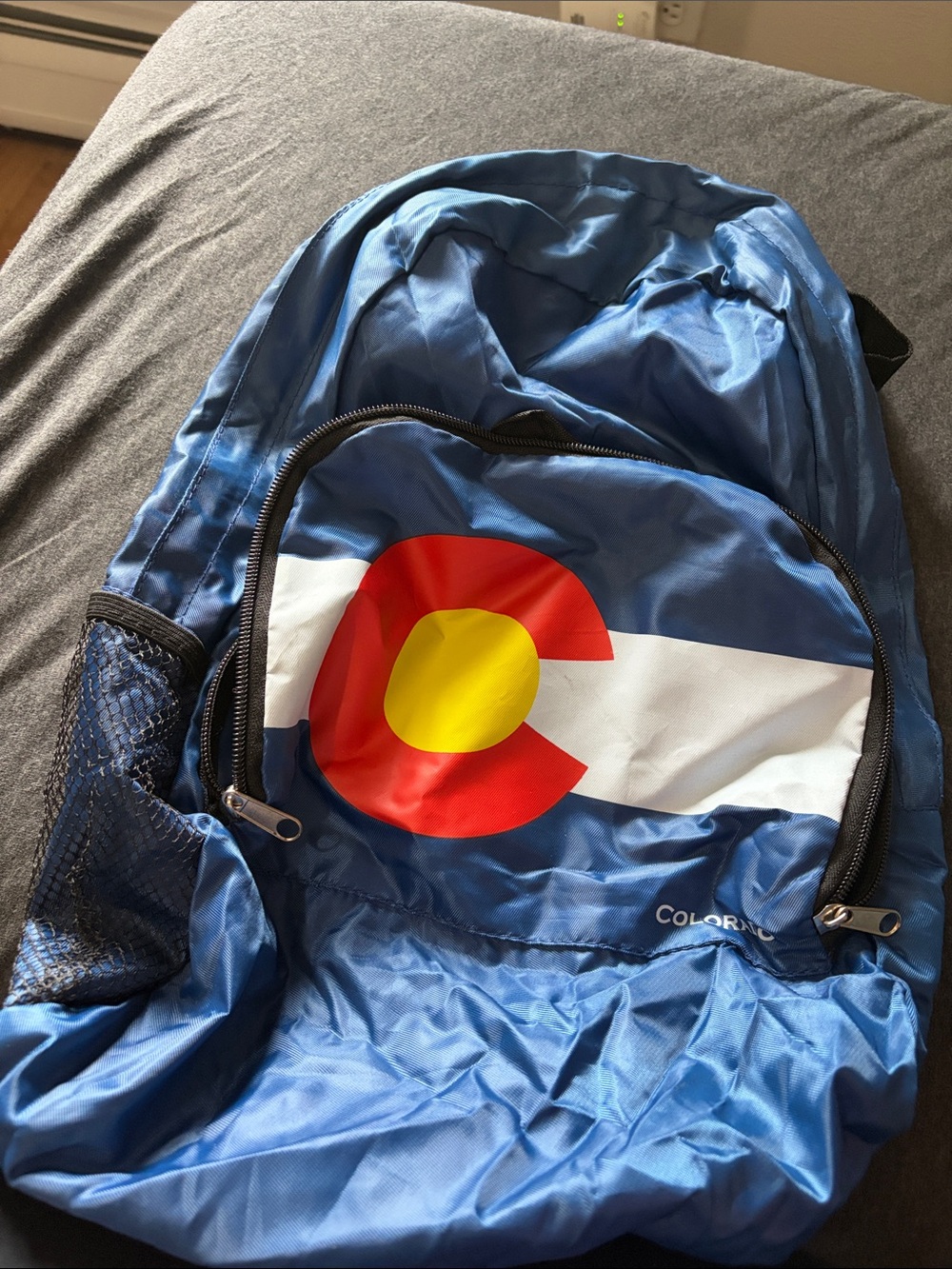 Colorado Blue Backpack with State Flag Accent